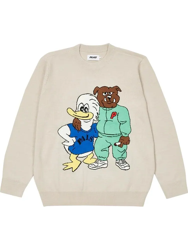 Джемпер Palace Dog And Duck Knit 'Cream' — изображение 1 из 2, бежевый