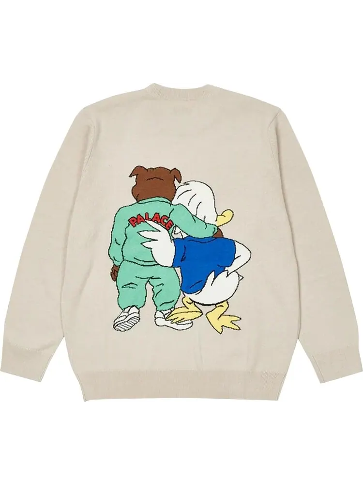 Джемпер Palace Dog And Duck Knit 'Cream' — изображение 2 из 2, бежевый