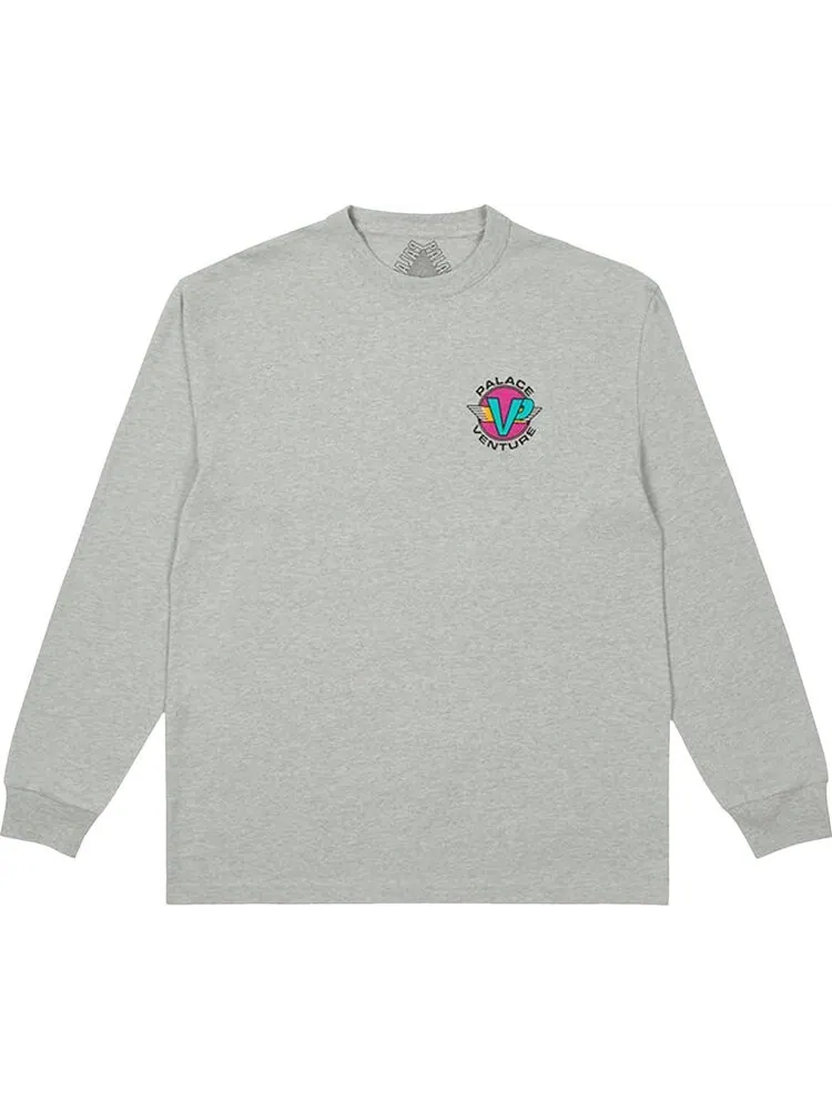 Лонгслив Palace Venture Long-Sleeve 'Grey Marl' — изображение 1 из 2, серый