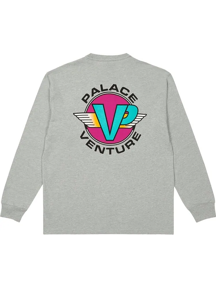 Лонгслив Palace Venture Long-Sleeve 'Grey Marl' — изображение 2 из 2, серый