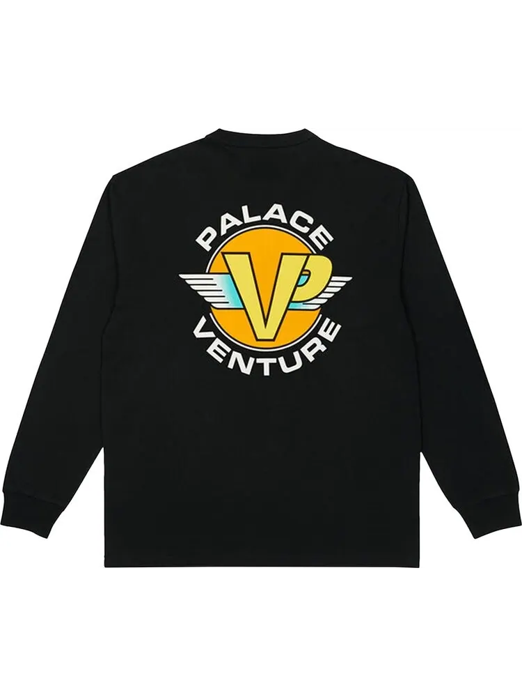 Лонгслив Palace Venture Long-Sleeve 'Black' — изображение 2 из 2, черный