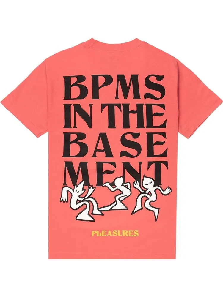 Футболка Pleasures BMPS T-Shirt 'Coral' — изображение 2 из 2, оранжевый