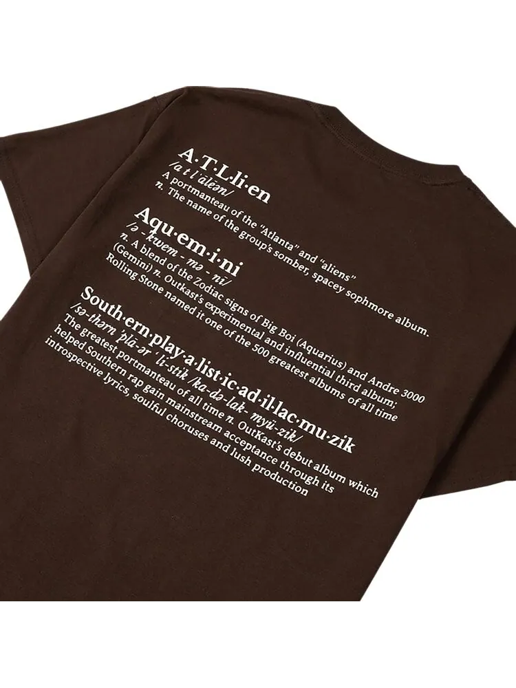 Футболка Pleasures Vocabulary T-Shirt 'Brown' — изображение 4 из 4, коричневый