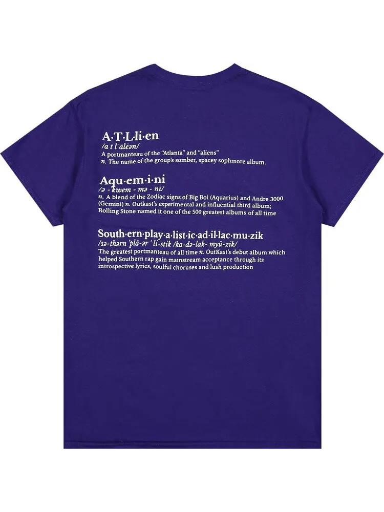 Футболка Pleasures Vocabulary T-Shirt 'Purple' — изображение 2 из 2, фиолетовый