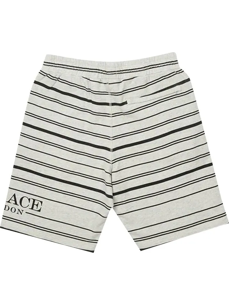 Шорты Palace Printed Stripe Shorts 'Grey Marl' — изображение 2 из 2, серый