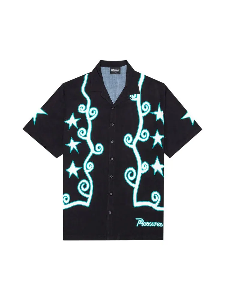 Топ Pleasures Fury Button Down — изображение 1 из 2, черный