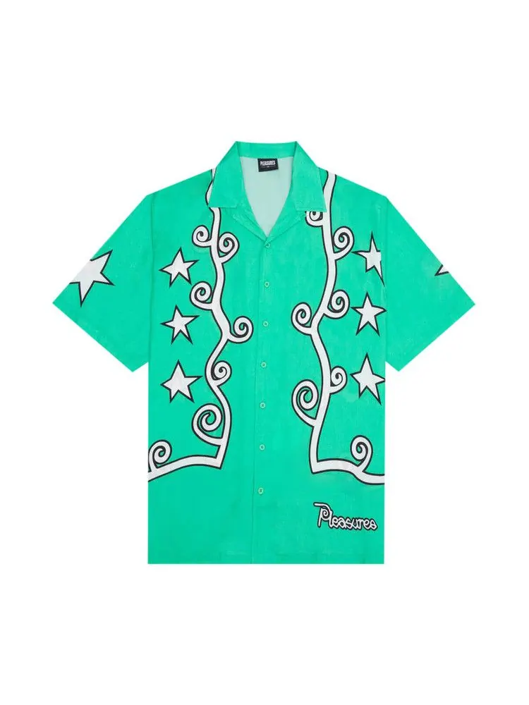 Топ Pleasures Fury Button Down — изображение 1 из 2, зеленый