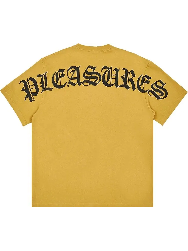 Футболка Pleasures Neural Heavyweight T-Shirt 'Squash' — изображение 2 из 2, желтый