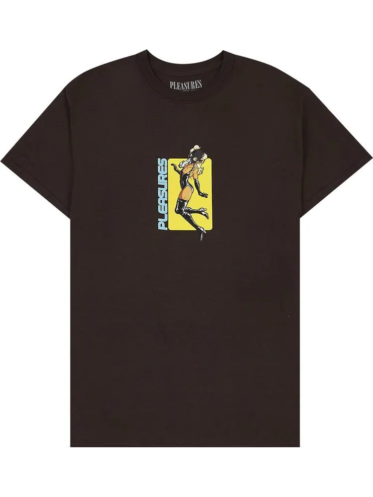 Футболка Pleasures Baked T-Shirt 'Chocolate' — изображение 1 из 1, коричневый