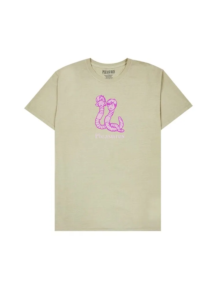 Футболка Pleasures Mud Pigment T-Shirt 'Natural' — изображение 1 из 1, белый