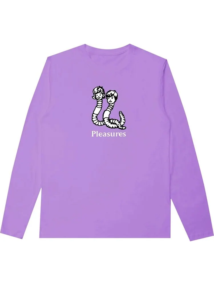 Футболка Pleasures Mud Pigment Long-Sleeve T-Shirt 'Violet' — изображение 1 из 1, фиолетовый