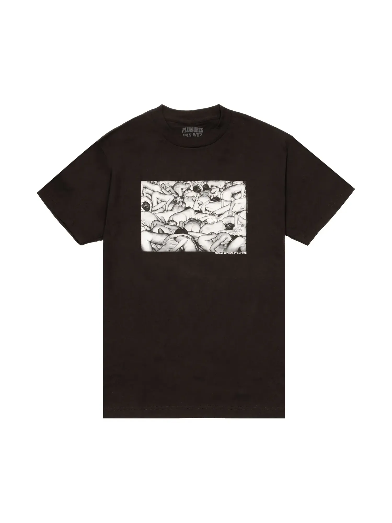 Футболка Pleasures Orgy Tee — изображение 1 из 1, черный
