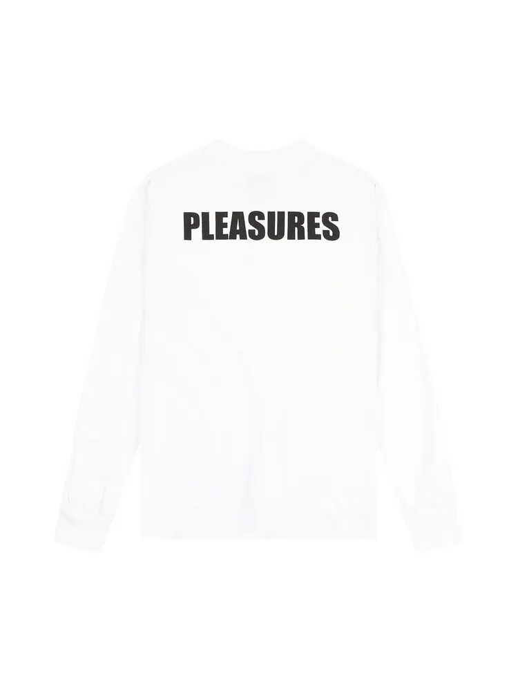 Футболка Pleasures Orgy Long-Sleeve T-Shirt 'White' — изображение 2 из 2, белый