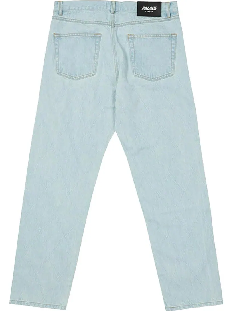 Джинсы Palace Diamond Stitch Jean 'Stone Wash' — изображение 2 из 2, синий