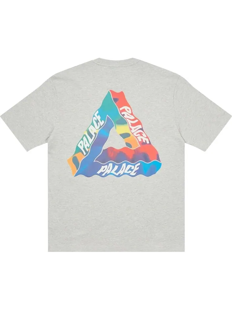 Футболка Palace Tri-Visions T-Shirt 'Grey Marl' — изображение 2 из 2, серый