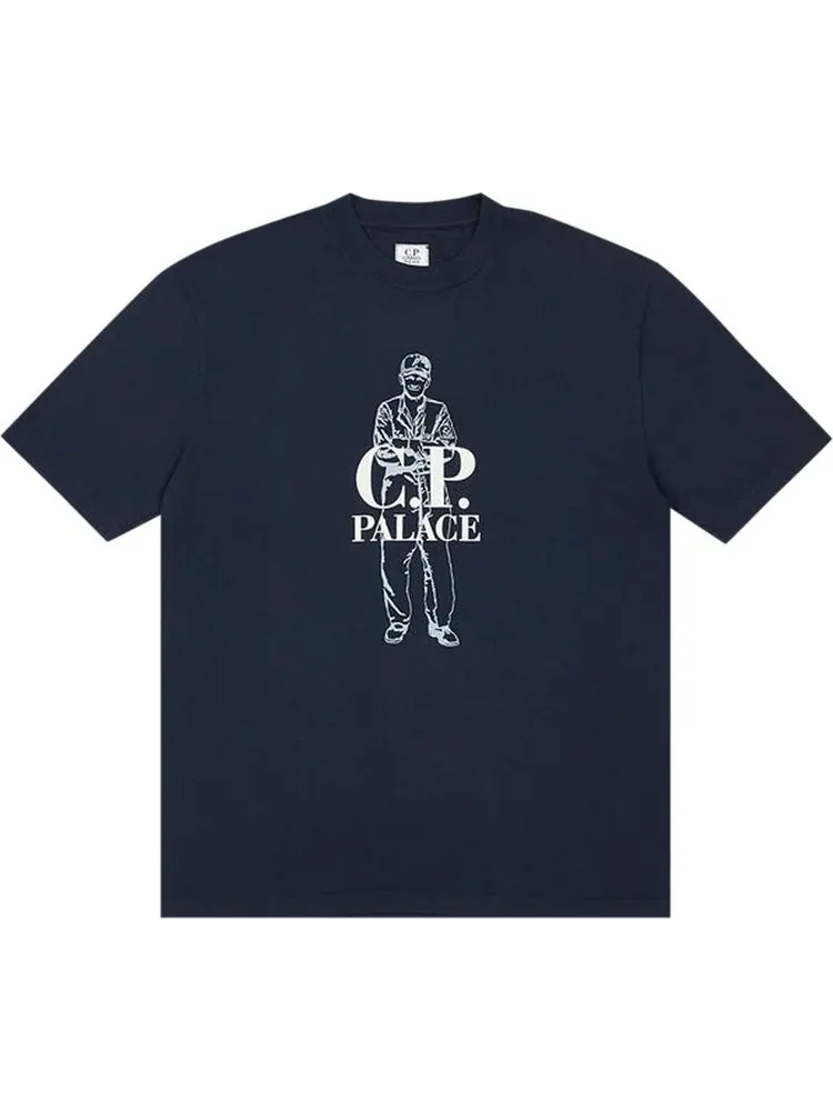 Футболка Palace x C.P. Company Logo T-Shirt 'Navy' — изображение 1 из 1, синий