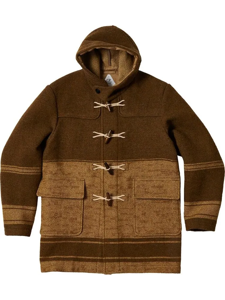 Куртка Palace x C.P. Company Duffel Jacket Rubber Wool 'Brown' — изображение 1 из 2, коричневый