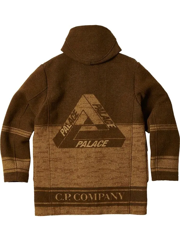 Куртка Palace x C.P. Company Duffel Jacket Rubber Wool 'Brown' — изображение 2 из 2, коричневый