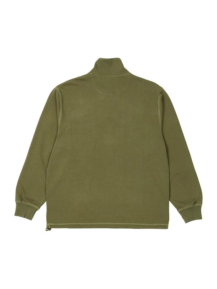 Толстовка Palace 1/4 Zip 380 Funnel Neck — изображение 2 из 2, оливковый
