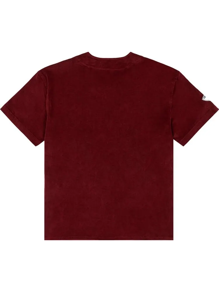 Футболка Palace Cord Baseball Jersey 'Burgundy' — изображение 2 из 2, красный