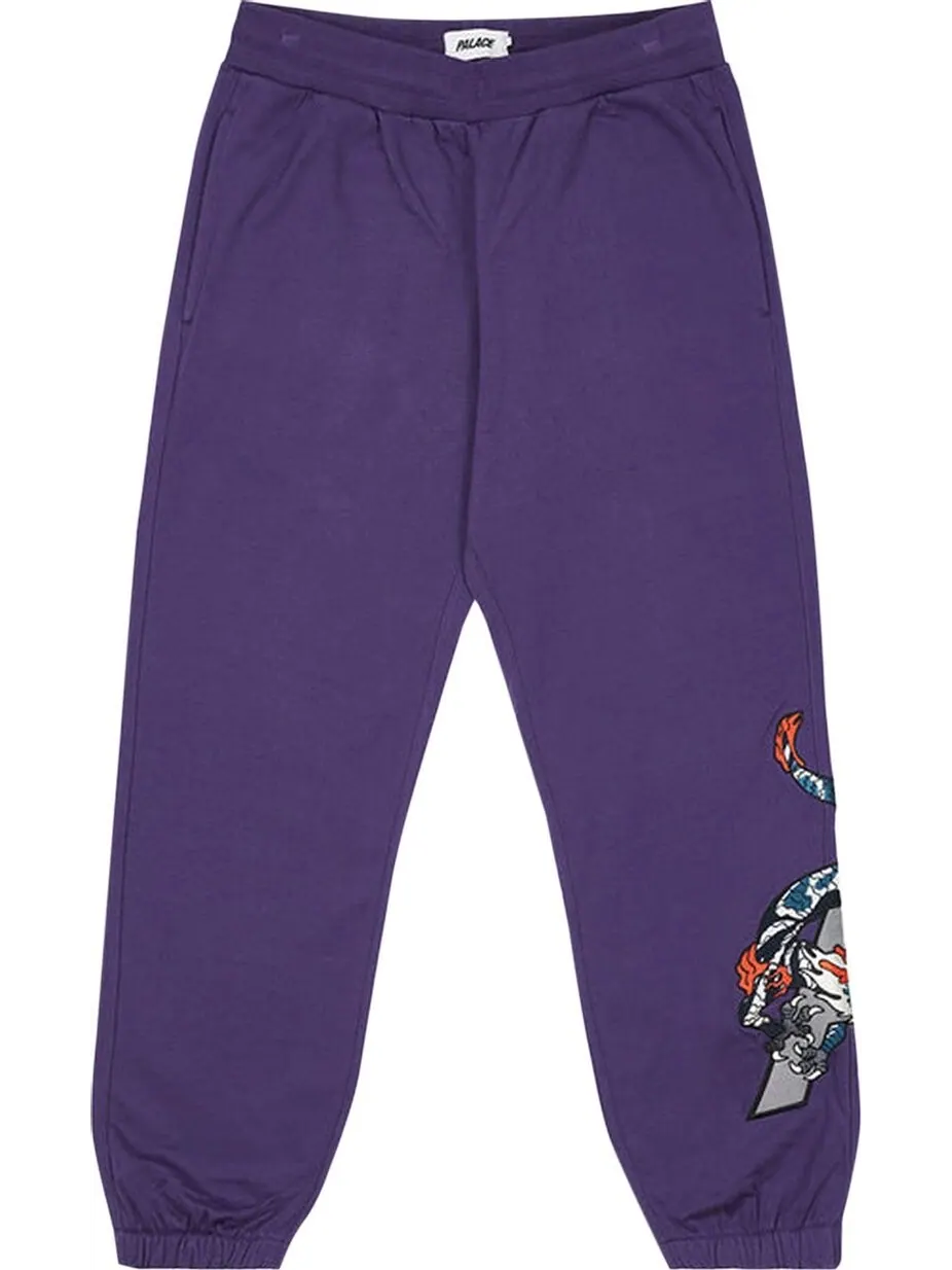 Спортивные брюки Palace Dragon Sweatpants 'Purple' — изображение 1 из 2, фиолетовый