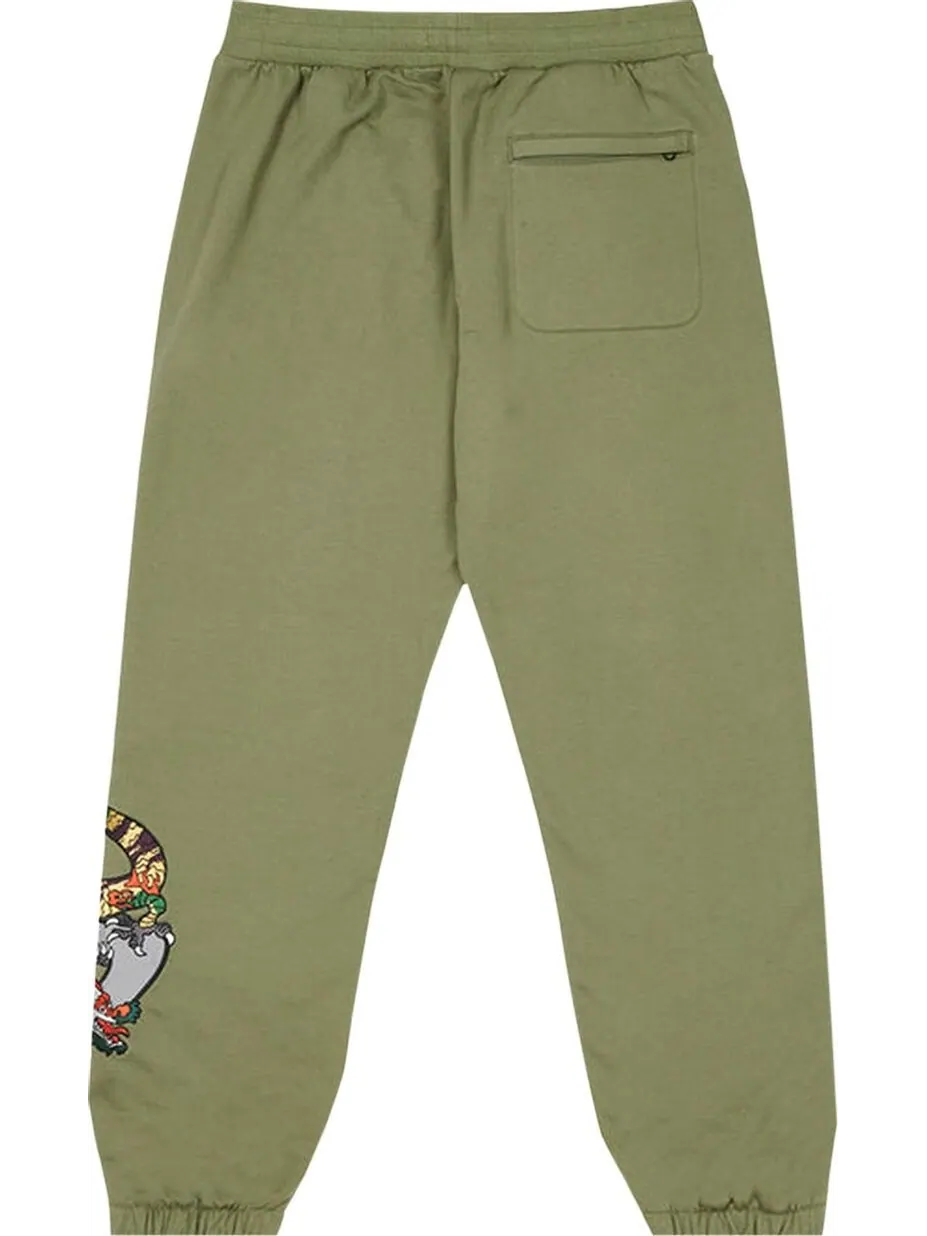 Спортивные брюки Palace Dragon Sweatpants 'Olive' — изображение 2 из 2, зеленый