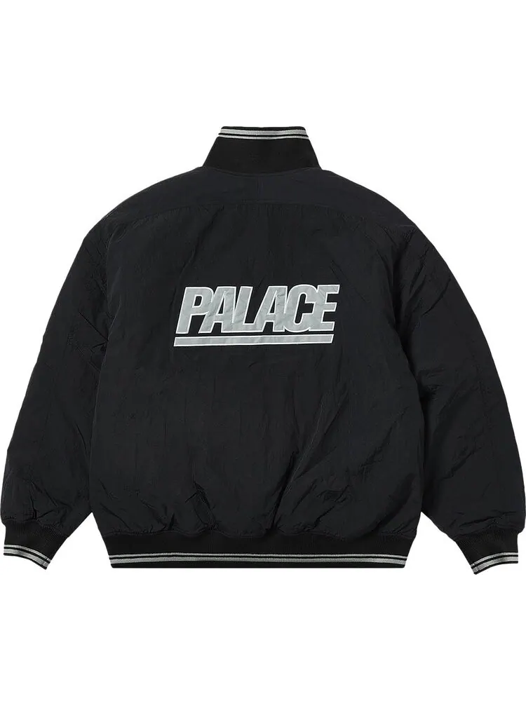 Бомбер Palace Reversible Quilted Sports Bomber 'Black' — изображение 2 из 4, черный