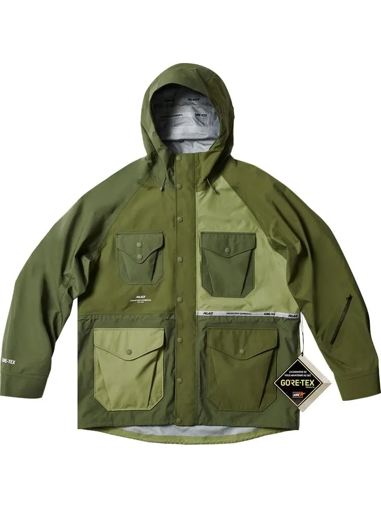 Парка Palace x Engineered Garments GORE-TEX Field Parka 'Olive' — изображение 1 из 2, зеленый