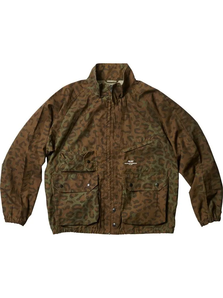 Куртка Palace x Engineered Garments Ripstop Washed Track Jacket 'Cheetah' — изображение 1 из 2, коричневый