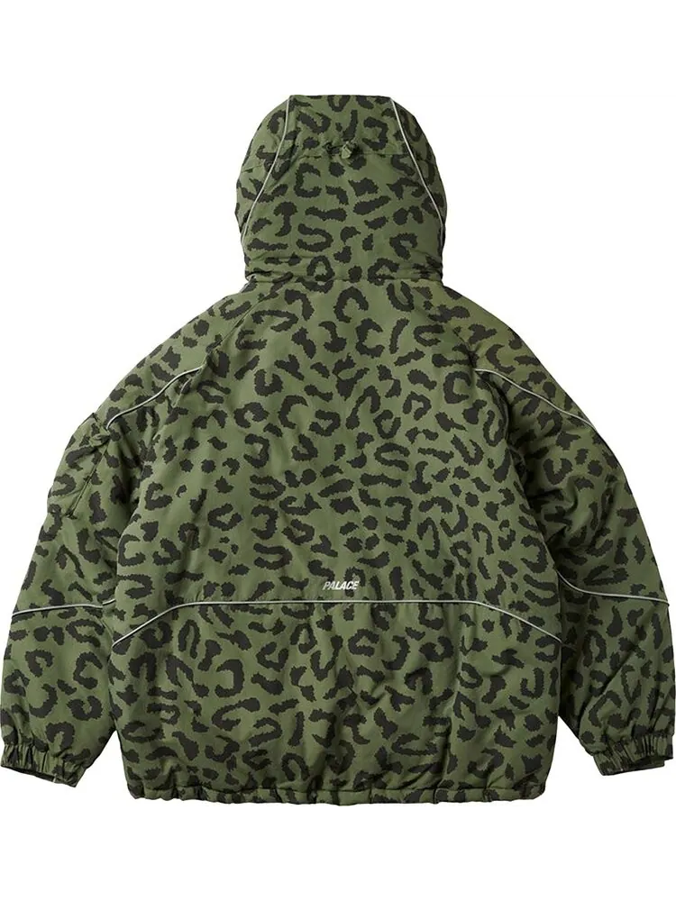 Куртка Palace M-Tech Hooded Jacket 'Olive Cheetah' — изображение 2 из 2, зеленый