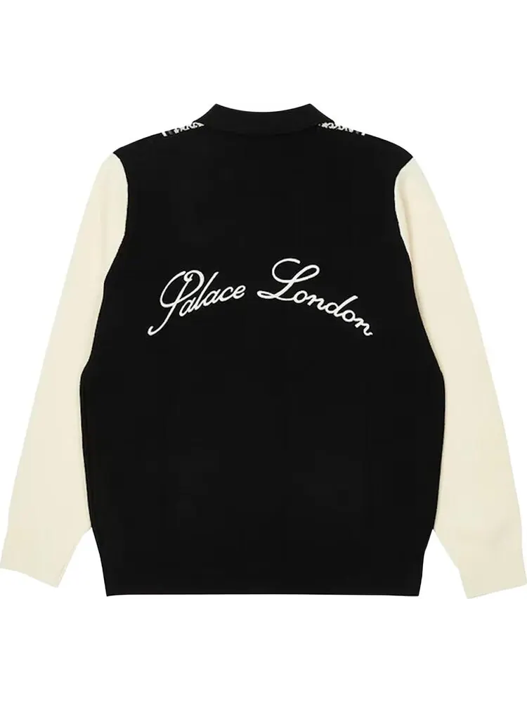 Поло Palace London Knitted Polo 'Black' — изображение 2 из 2, черный