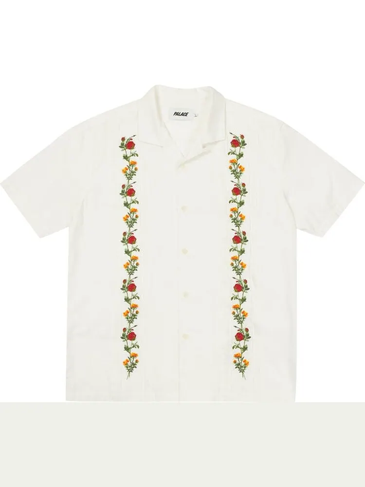 Рубашка Palace Rose Chain Shirt 'White' — изображение 1 из 2, белый