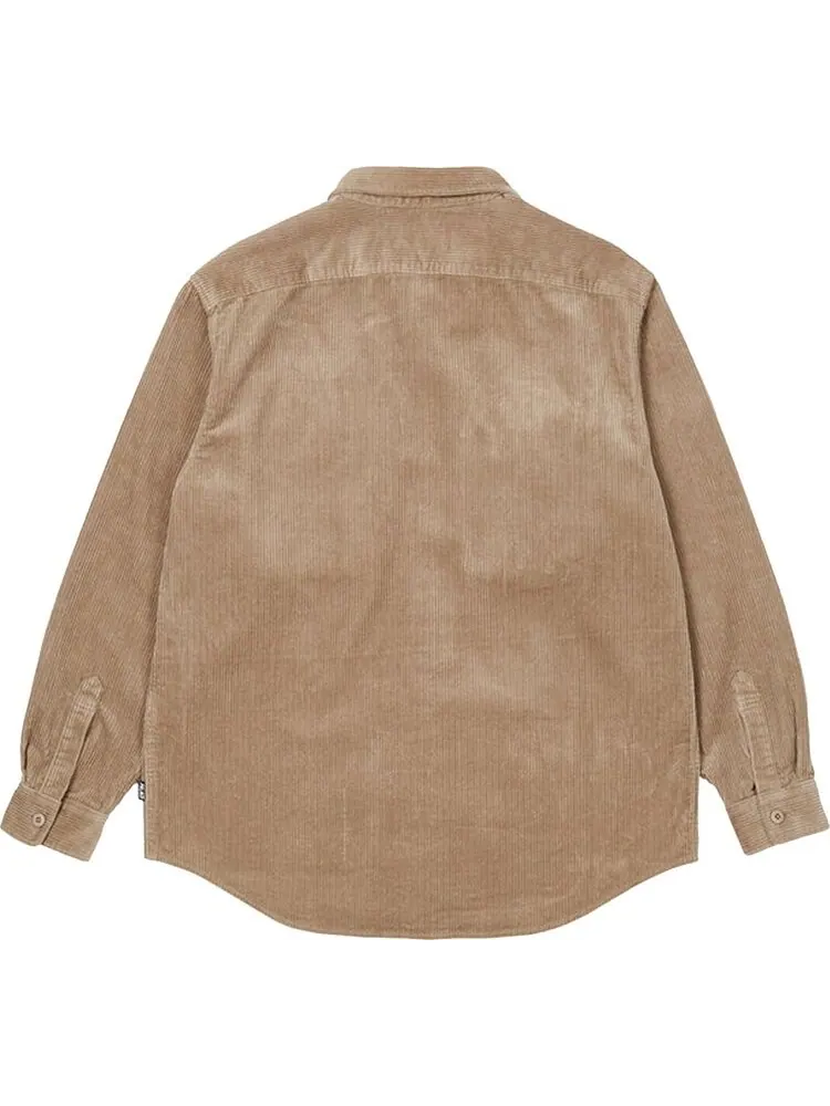 Рубашка Palace Cargo Cord Shirt 'Stone' — изображение 2 из 2, коричневый