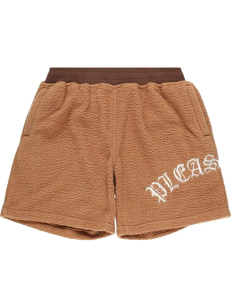 Шорты Pleasures Mars Sherpa Shorts Brown — изображение 1 из 2, коричневый