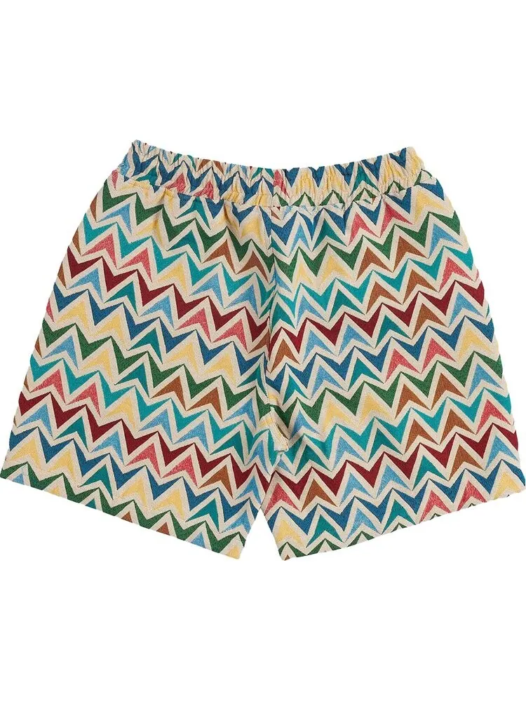 Шорты Pleasures Basket Woven Shorts 'Multicolor/Khaki' — изображение 2 из 2, мульти