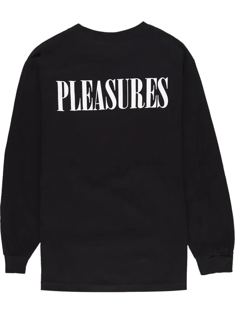 Лонгслив Pleasures Hoops Long-Sleeve 'Black' — изображение 2 из 2, черный