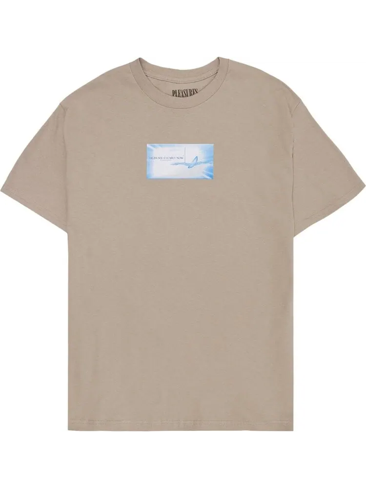 Футболка Pleasures Contacts T-Shirt 'Sand' — изображение 1 из 2, загар