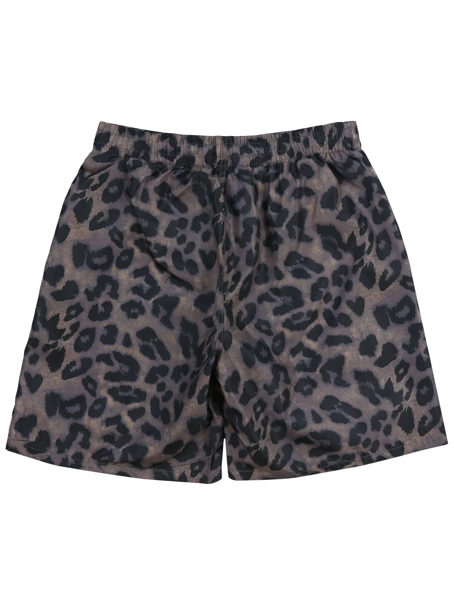 Беговые шорты Pleasures Leopard — изображение 1 из 2, коричневый