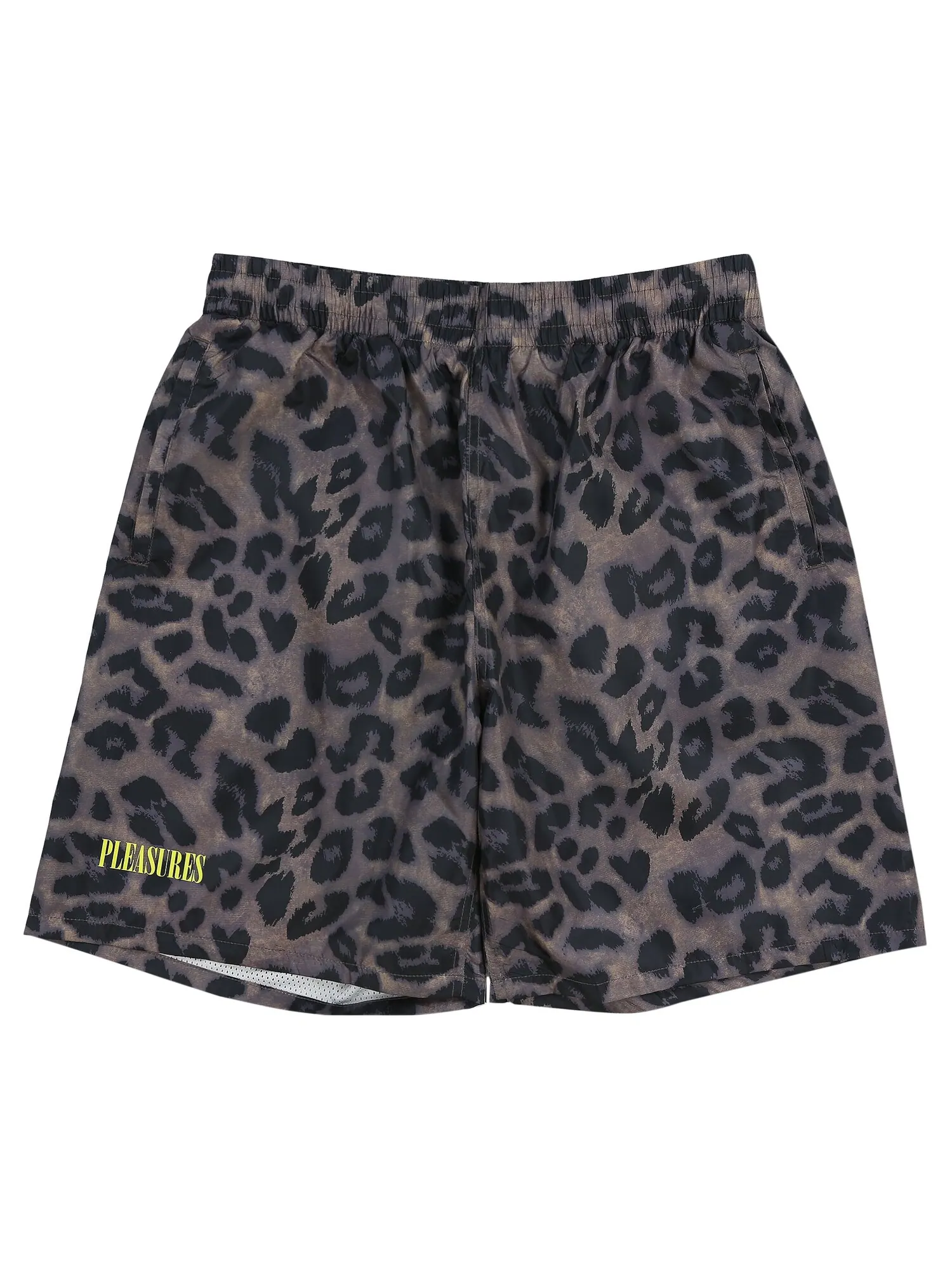 Беговые шорты Pleasures Leopard — изображение 2 из 2, коричневый