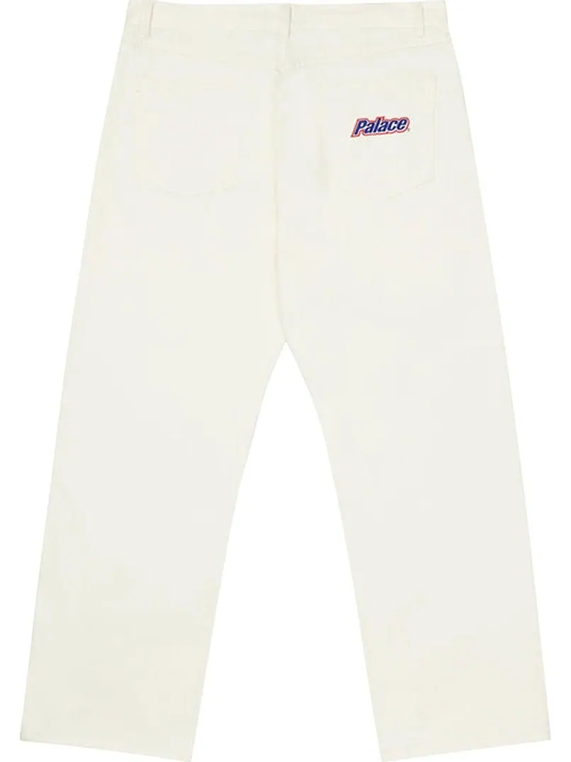 Джинсы Palace Baggies Jeans 'White' — изображение 2 из 2, белый