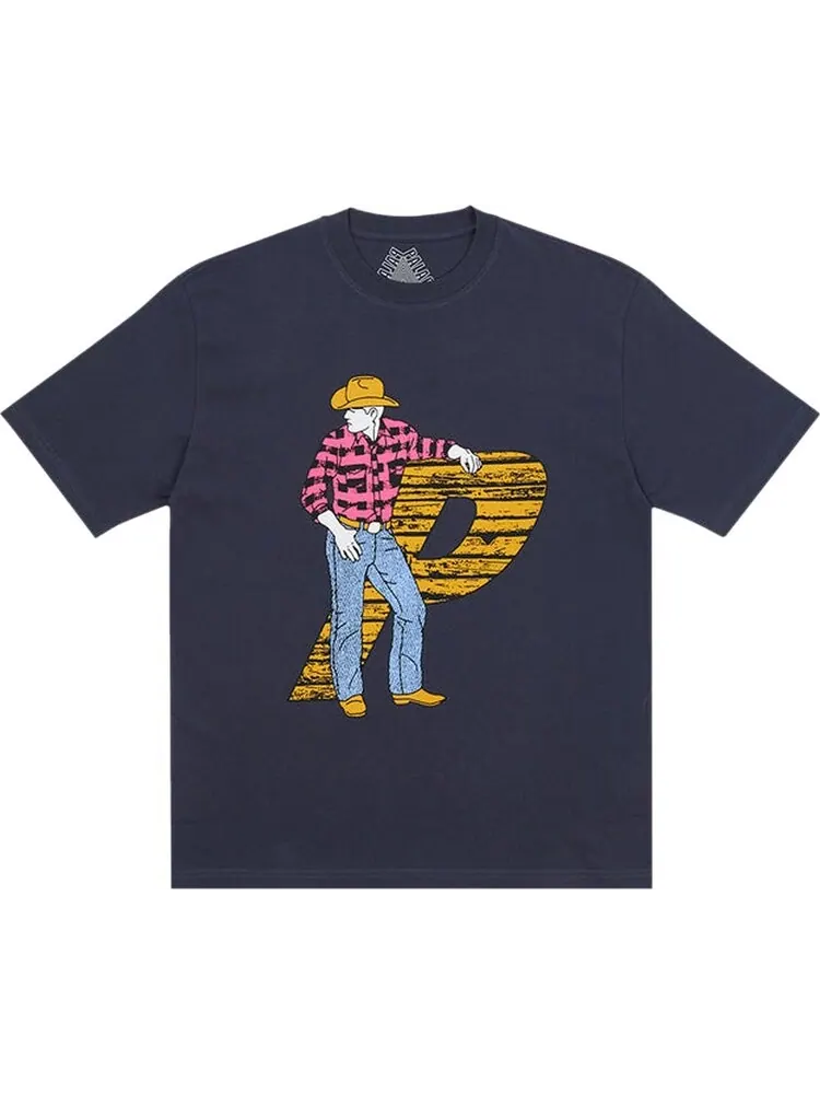 Футболка Palace Saddle Up T-Shirt 'Navy' — изображение 1 из 1, синий