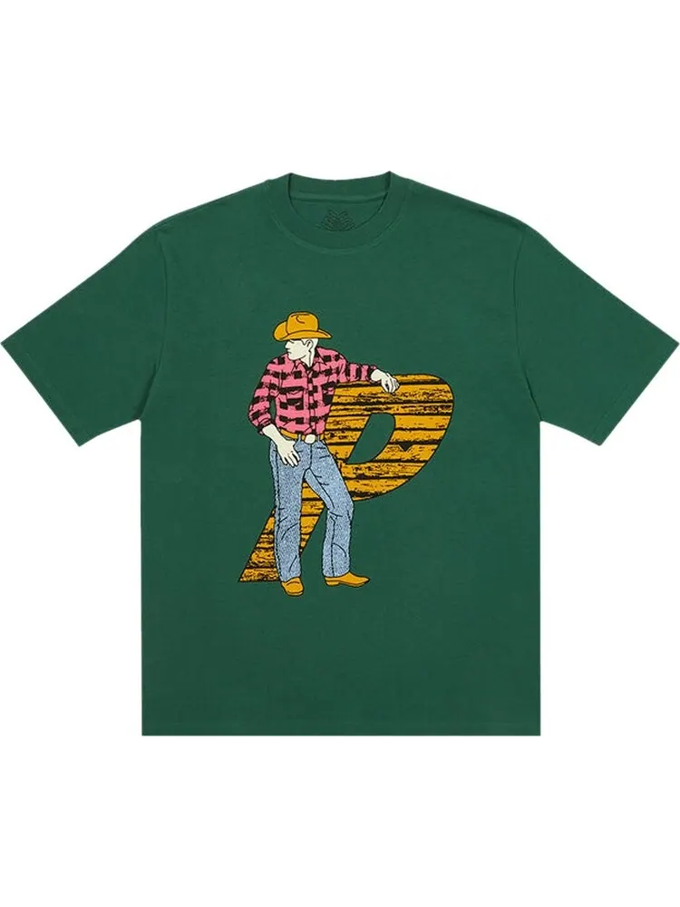 Футболка Palace Saddle Up T-Shirt 'Green' — изображение 1 из 1, зеленый
