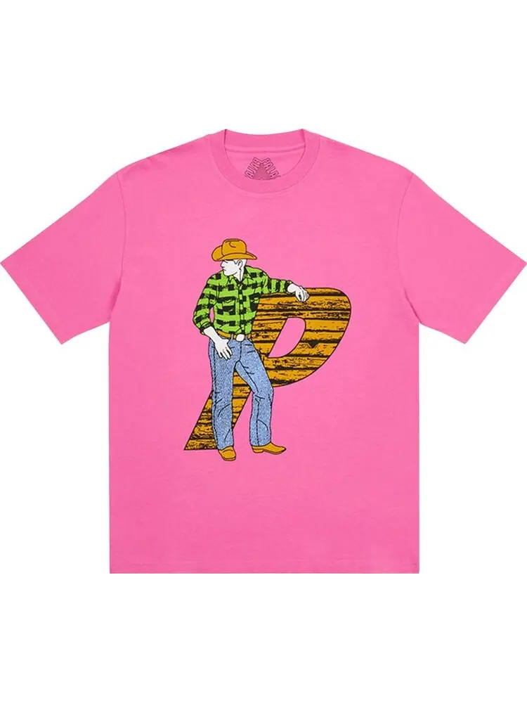 Футболка Palace Saddle Up T-Shirt 'Pink' — изображение 1 из 1, розовый