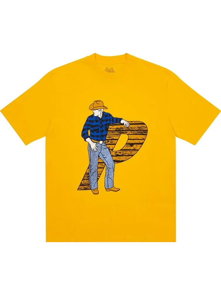Футболка Palace Saddle Up T-Shirt 'Yellow' — изображение 1 из 1, желтый