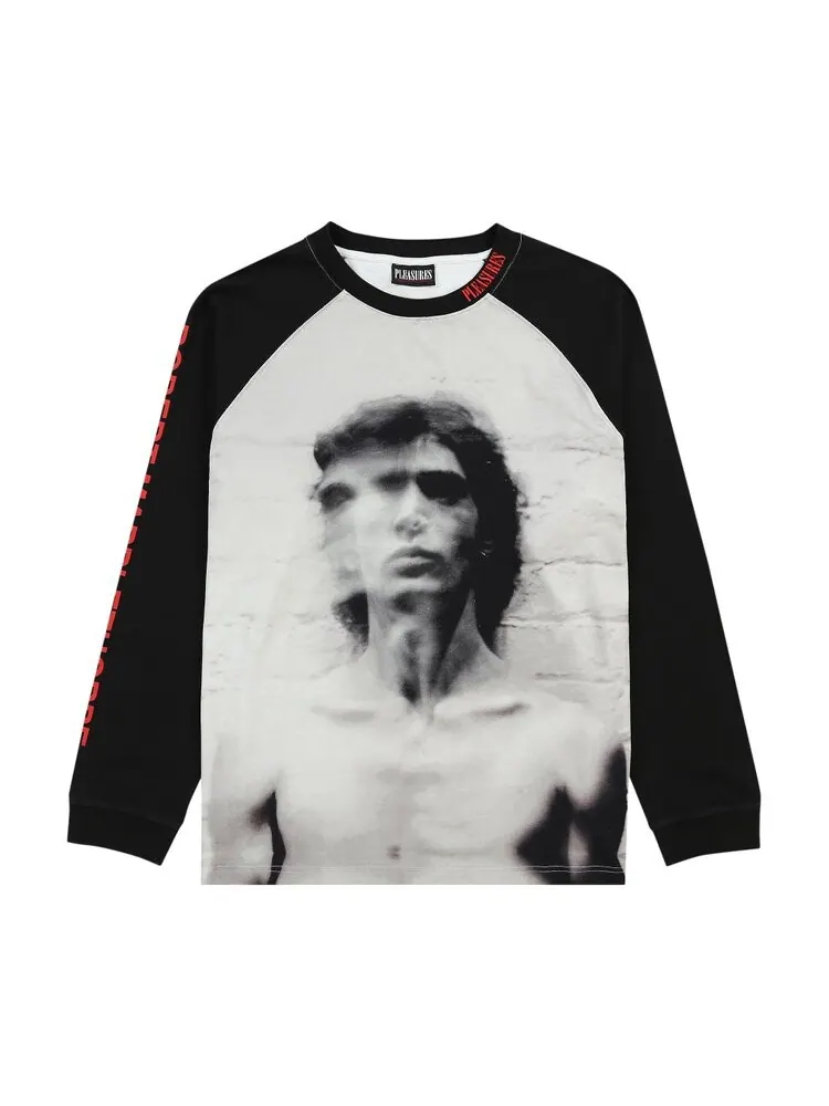 Лонгслив Pleasures Self Portrait Raglan Long-Sleeve — изображение 1 из 2, черный