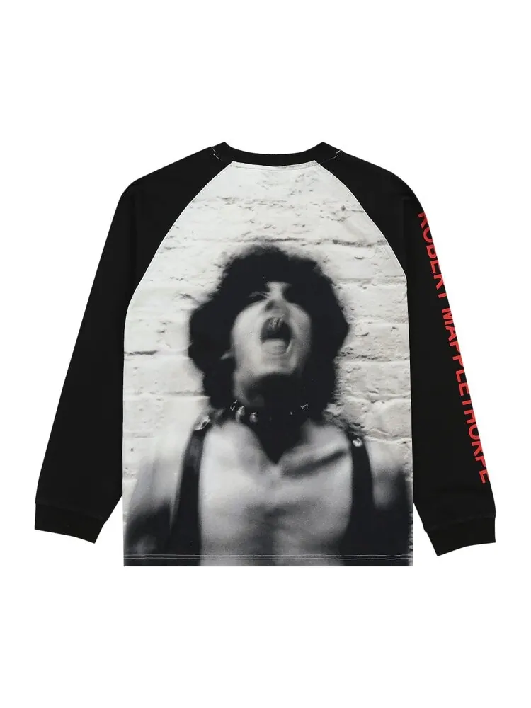 Лонгслив Pleasures Self Portrait Raglan Long-Sleeve — изображение 2 из 2, черный