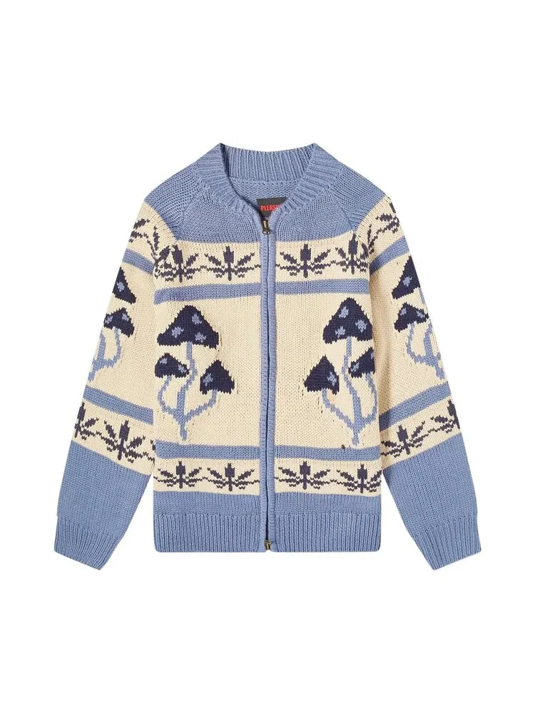 Кардиган Pleasures Room Zip Cardigan — изображение 1 из 1, серый