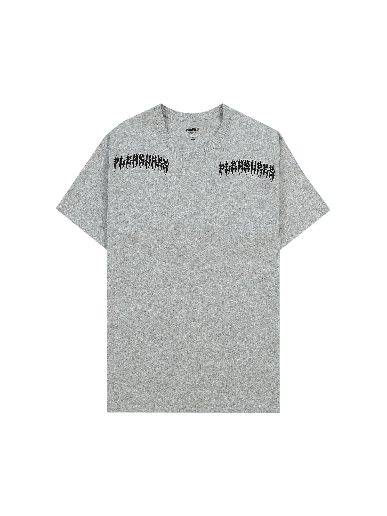 Рваная футболка Pleasures Heather Grey — изображение 1 из 2, серый