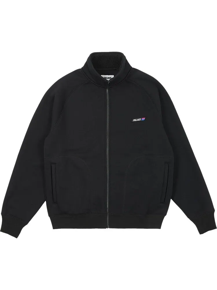 Толстовка Palace Fleece Bonded Full Zip 'Black' — изображение 1 из 3, черный