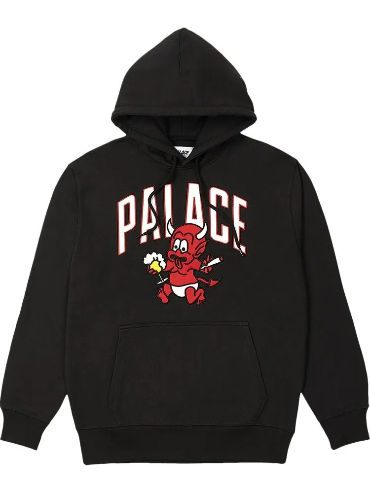 Толстовка Palace Temptation Hood 'Black' — изображение 1 из 1, черный
